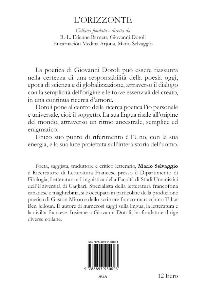 2 - Tempo e memoria in Giovanni Dotoli poeta