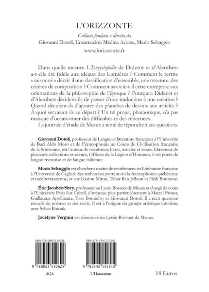 44 - Lencyclopédie de Diderot et dAlembert et les projets encyclopédistes du X