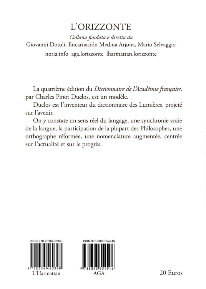 275 - Le dictionnaire de lacadémie française au temps des philosophes