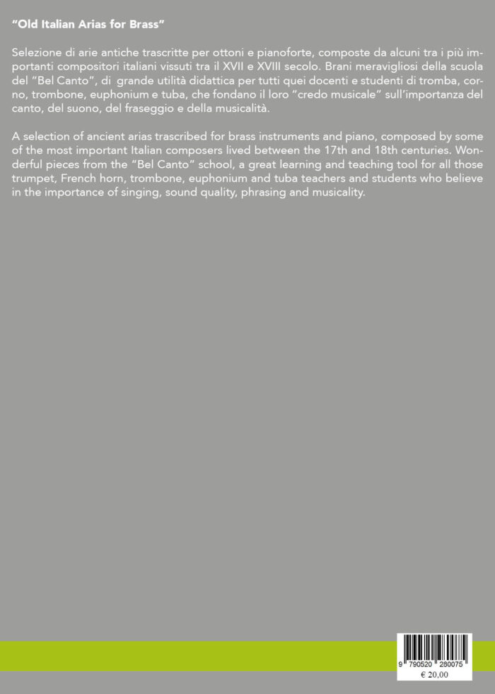 584 Old italian arias for brass