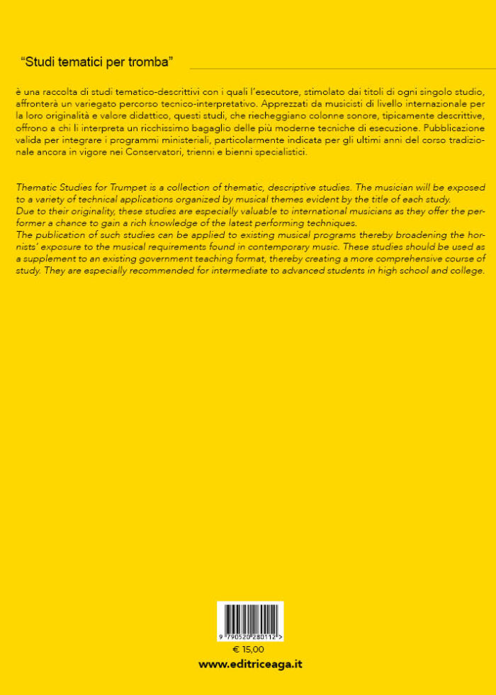 581 Thematic studies for trumpet