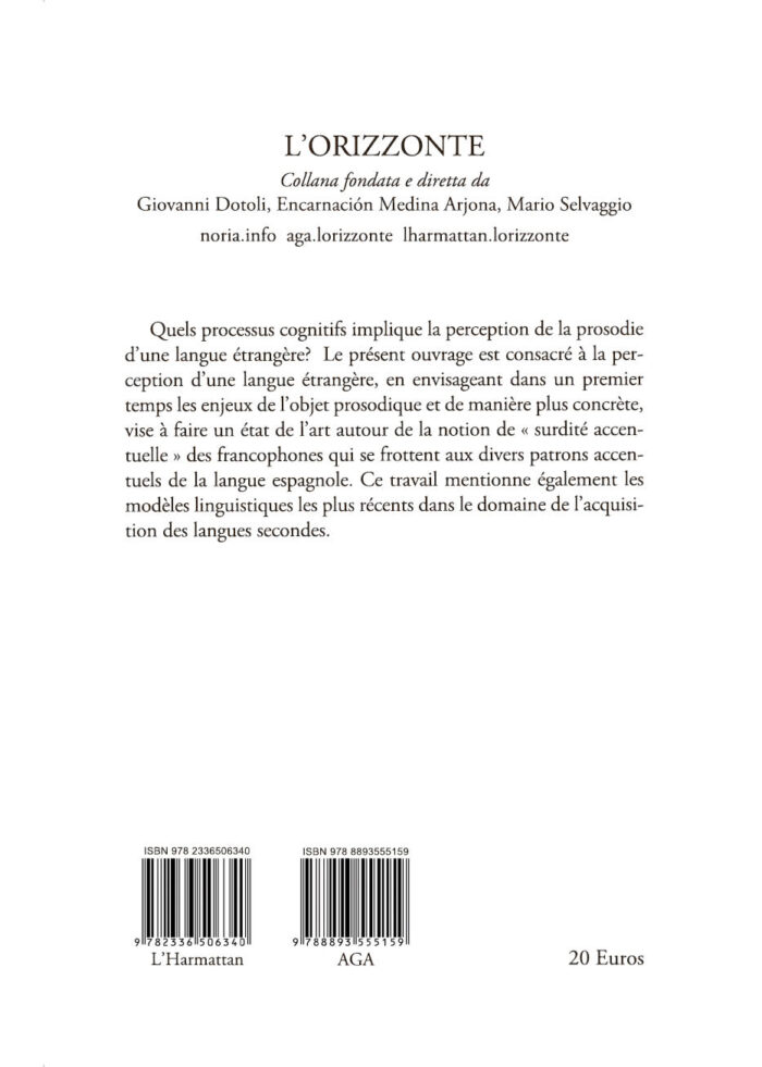 289 - Perception de la prosodie: l’accent lexical espagnol en question