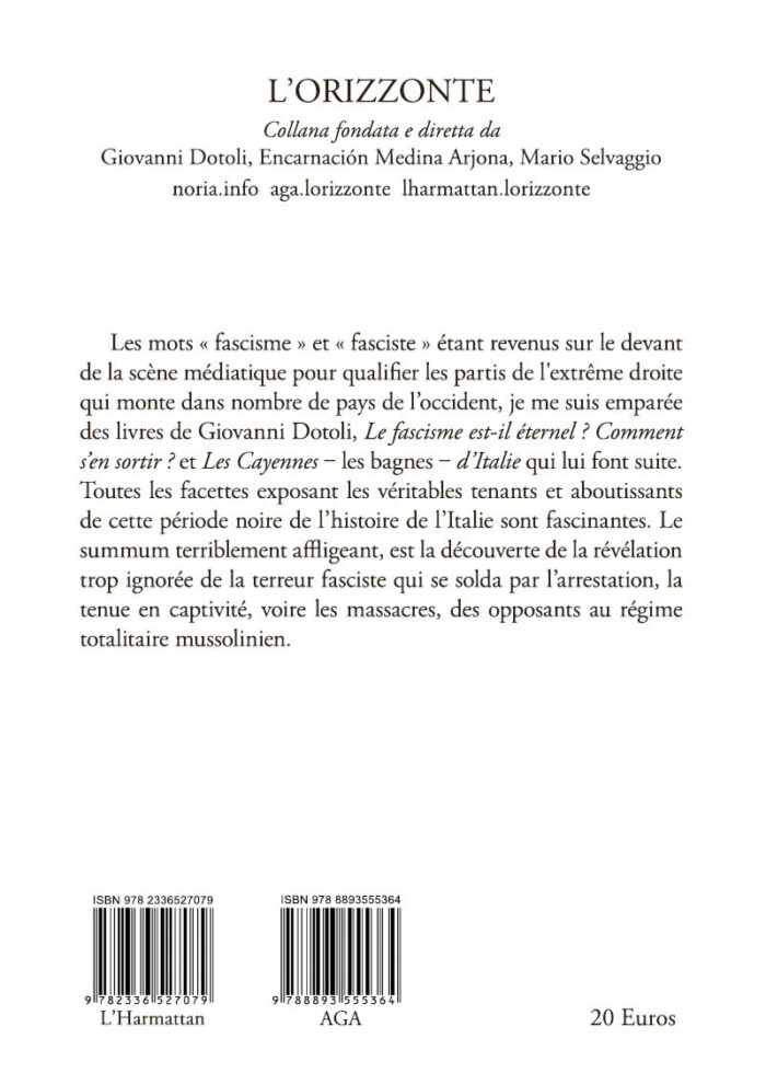 306 - Les recherches de Giovanni Dotoli sur le fascisme