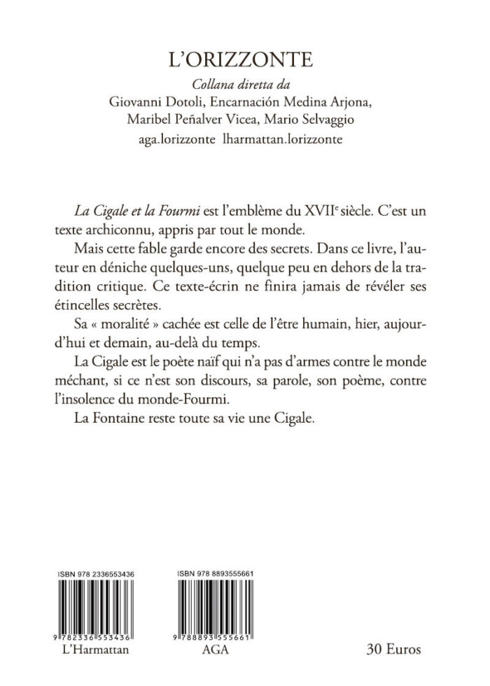 637 325 - Pour une lecture de la cigale et la fourmi de la fontaine