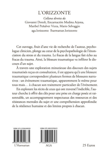 324 - De la blessure traumatique à la blessure narrative